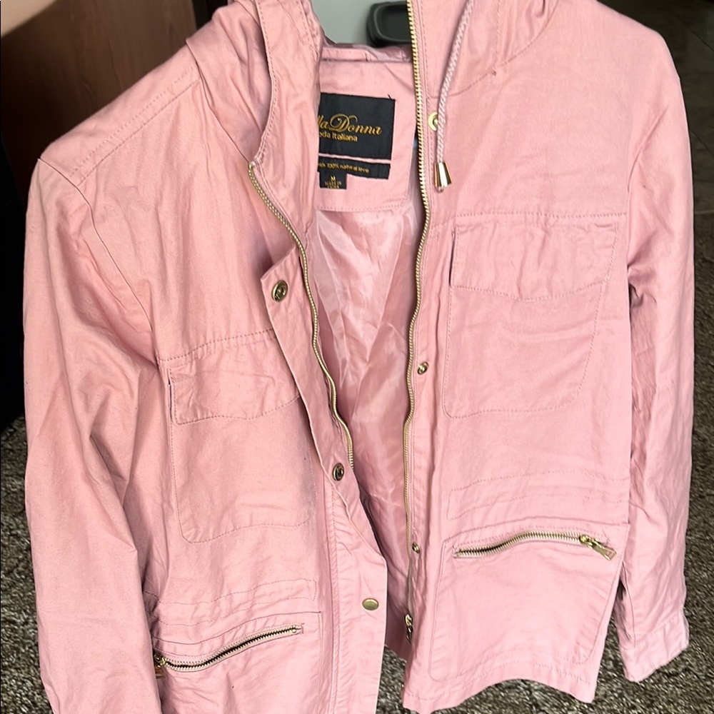 Adonna Pink Jacket with Gold Details